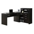Monarch Specialties Computer Desk, Home Office, Corner, Storage Drawers, L Shape, Work, Laptop, Laminate, Brown I 7018